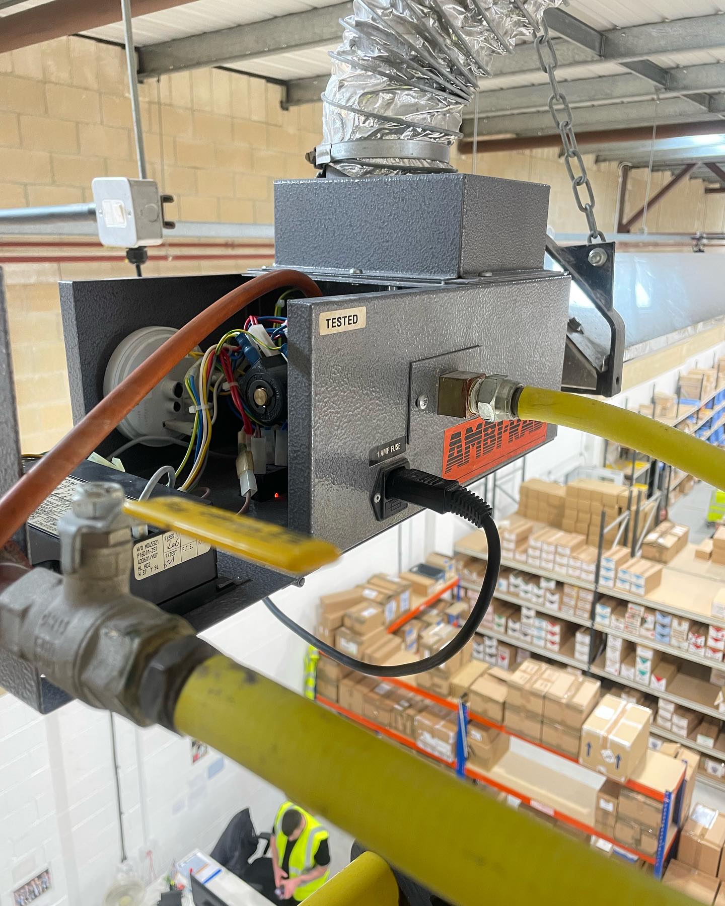 Commercial gas appliance service and repair in a Swindon warehouse